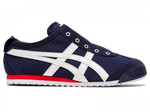 Kids' Onitsuka Tiger Mexico 66® Slip-on Sneakers Navy | 9245-HXCUQ