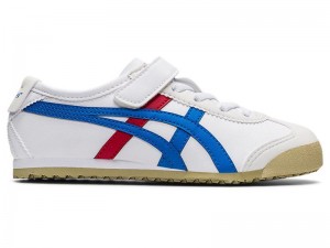 Kids' Onitsuka Tiger Mexico 66 Sneakers White | 2459-LBSRH