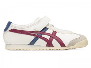 Kids' Onitsuka Tiger Mexico 66 Sneakers White | 4709-YDCQU