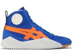 Men's Onitsuka Tiger Acromount Mt Boots Blue | 6713-EHGND