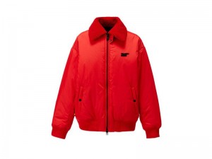 Men's Onitsuka Tiger Blouson Jackets Red | 2615-NPGSC