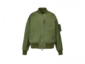 Men's Onitsuka Tiger Bomber Jackets Green | 0764-DWIVB