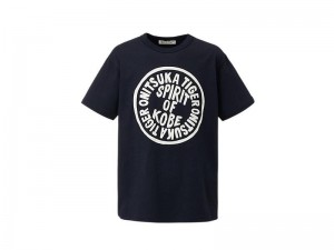 Men's Onitsuka Tiger Graphic T Shirts Navy | 2094-JMUYS