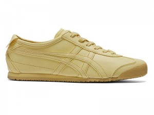 Men's Onitsuka Tiger Mexico 66 Cactful Sneakers Yellow | 6725-RYGUQ