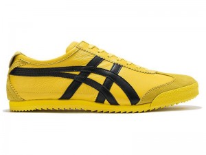 Men's Onitsuka Tiger Mexico 66 Deluxe Sneakers Yellow | 3184-QYRPI