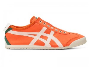 Men's Onitsuka Tiger Mexico 66® Slip-on Sneakers Orange | 6047-WYHNI