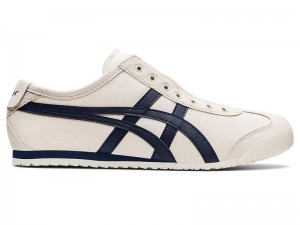 Men's Onitsuka Tiger Mexico 66 Slip-on Sneakers White | 0856-QRKSJ