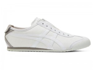 Men's Onitsuka Tiger Mexico 66 Slip-on Sneakers White | 8036-OLNYR