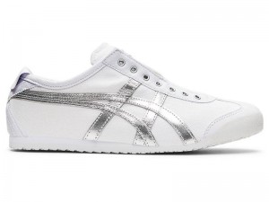 Men's Onitsuka Tiger Mexico 66 Slip-on Sneakers White | 0563-IVNJP