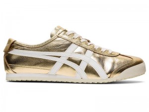 Men's Onitsuka Tiger Mexico 66® Sneakers Gold | 6193-IPEYQ