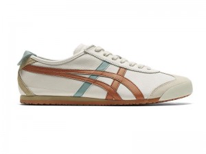 Men's Onitsuka Tiger Mexico 66 Sneakers White | 1069-ZJLIK