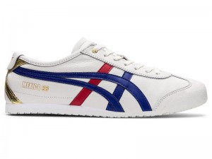 Men's Onitsuka Tiger Mexico 66 Sneakers White | 4376-TVBAZ