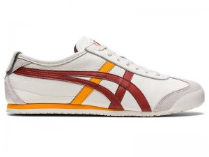 Men's Onitsuka Tiger Mexico 66 Sneakers White | 6812-ZHBAQ