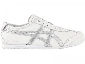 Men's Onitsuka Tiger Mexico 66 Sneakers White | 4132-TQCMP