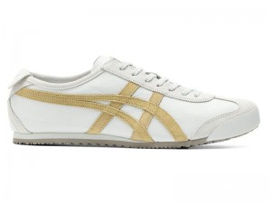 Men's Onitsuka Tiger Mexico 66 Vin Sneakers White | 1435-RAHFX