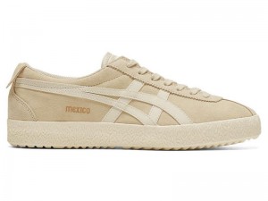 Men's Onitsuka Tiger Mexico Delegation Sneakers Beige | 0587-VYKBD