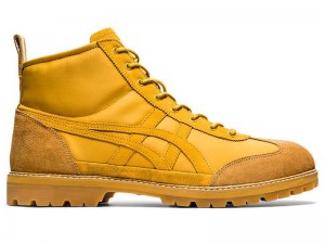 Men's Onitsuka Tiger Mexico Rinkan Boots Yellow | 7130-ZLMXK