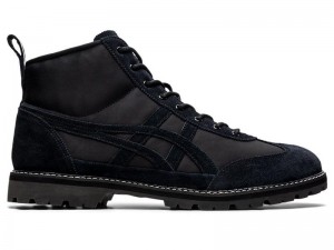 Men's Onitsuka Tiger Mexico Rinkan Sneakers Black | 5174-CTWSF