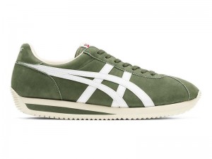 Men's Onitsuka Tiger Moal 77 Nm Sneakers Green | 8157-YETCG