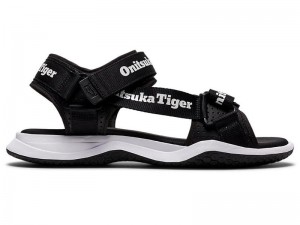 Men's Onitsuka Tiger Ohbori™ Strap Sandals Black | 6148-MDATV