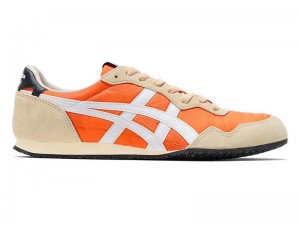 Men's Onitsuka Tiger Serrano Sneakers Beige | 1298-PBXGN