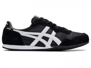 Men's Onitsuka Tiger Serrano Sneakers Black | 6714-YSVRI