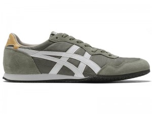 Men's Onitsuka Tiger Serrano Sneakers Green | 6415-YJMZW