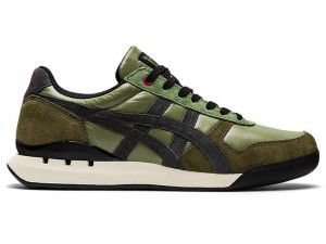 Men's Onitsuka Tiger Ultimate 81 Ex Sneakers Green | 1253-GEVFI