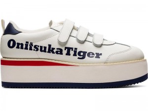 Women's Onitsuka Tiger Delegation Chunk W Sneakers White | 9065-KRBNG