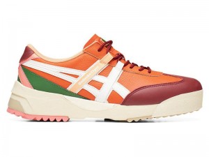 Women's Onitsuka Tiger Delegation Ex Sneakers Orange | 0486-DQXRF