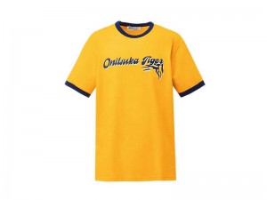 Women's Onitsuka Tiger Graphic T Shirts Yellow | 9847-VKRWN