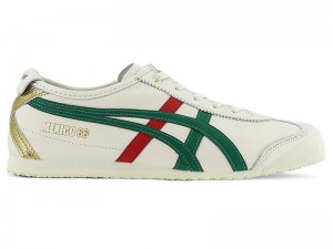 Women's Onitsuka Tiger Mexico 66 Sneakers White | 0328-EPITA