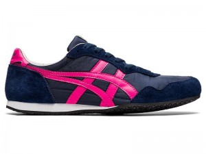 Women's Onitsuka Tiger Serrano Sneakers Navy | 3914-LOXNY