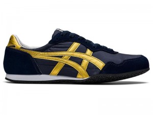 Women's Onitsuka Tiger Serrano Sneakers Navy | 7928-CXBMD