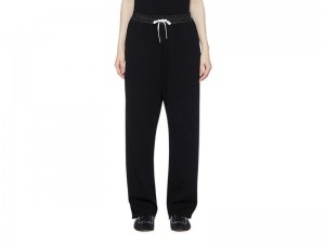 Women's Onitsuka Tiger Ws Knit Pants Black | 6298-KCSVP