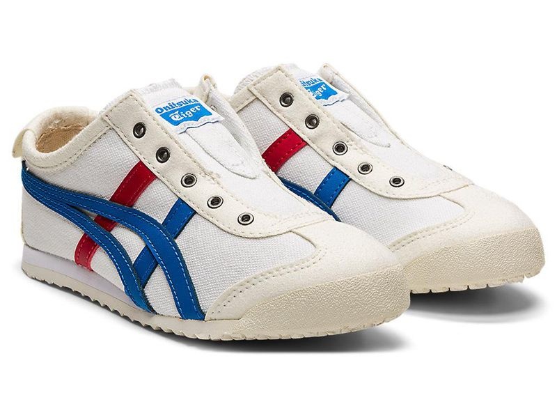 Kids' Onitsuka Tiger Mexico 66® Slip-on Sneakers White | 4968-CKUBE