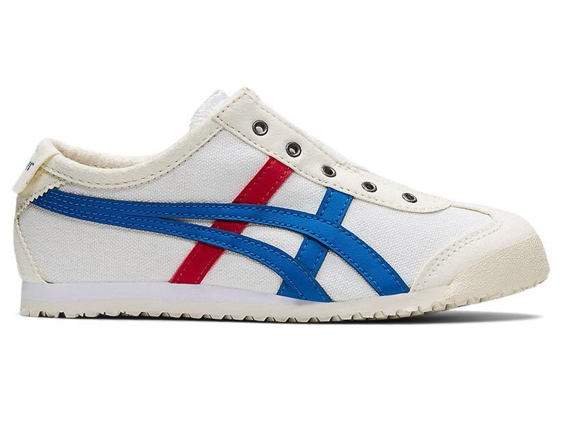 Kids\' Onitsuka Tiger Mexico 66® Slip-on Sneakers White | 4968-CKUBE