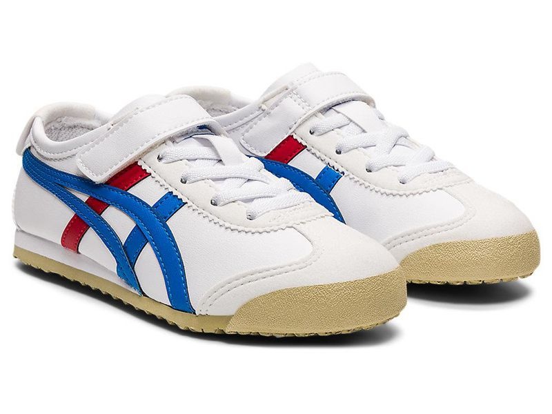 Kids' Onitsuka Tiger Mexico 66 Sneakers White | 2459-LBSRH