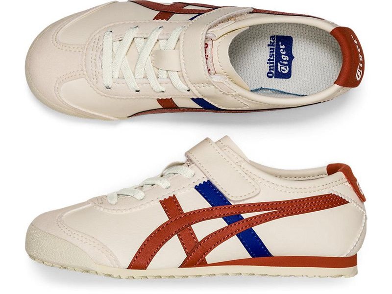 Kids' Onitsuka Tiger Mexico 66 Sneakers White | 5927-BZNRL