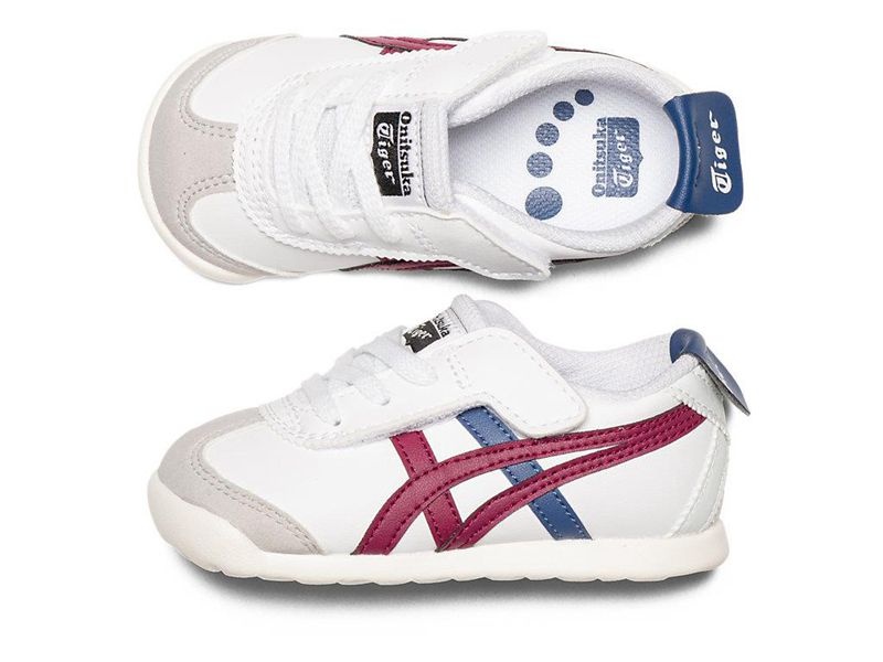 Kids' Onitsuka Tiger Mexico 66 Sneakers White | 4950-LFQGH