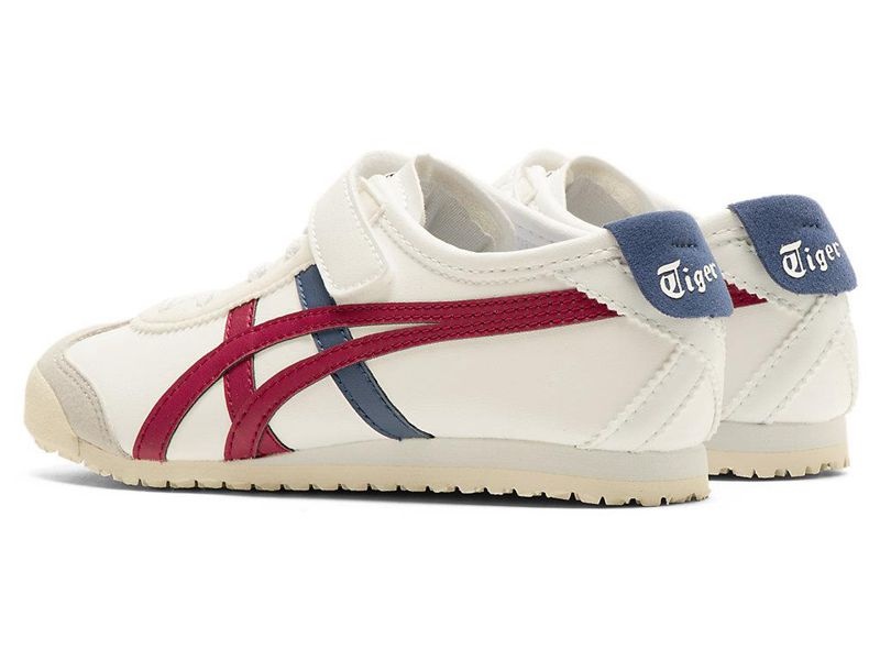 Kids' Onitsuka Tiger Mexico 66 Sneakers White | 4709-YDCQU