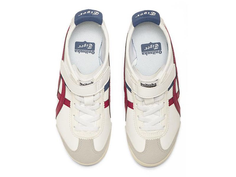 Kids' Onitsuka Tiger Mexico 66 Sneakers White | 4709-YDCQU