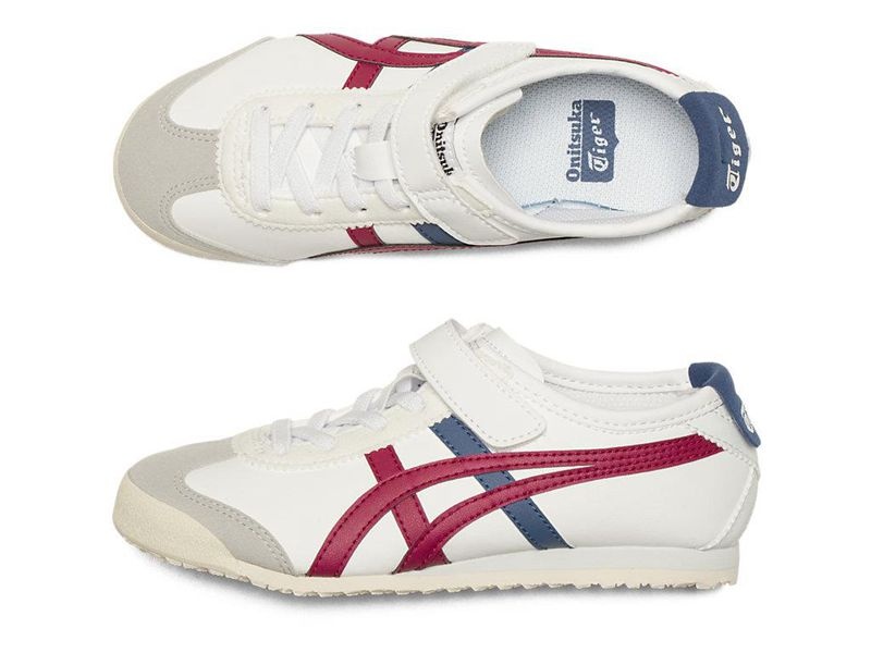 Kids' Onitsuka Tiger Mexico 66 Sneakers White | 4709-YDCQU