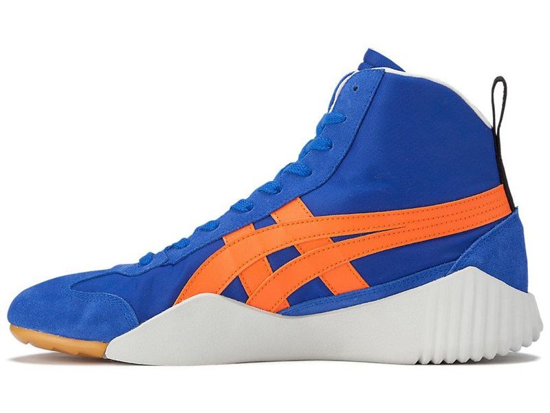 Men's Onitsuka Tiger Acromount Mt Boots Blue | 6713-EHGND