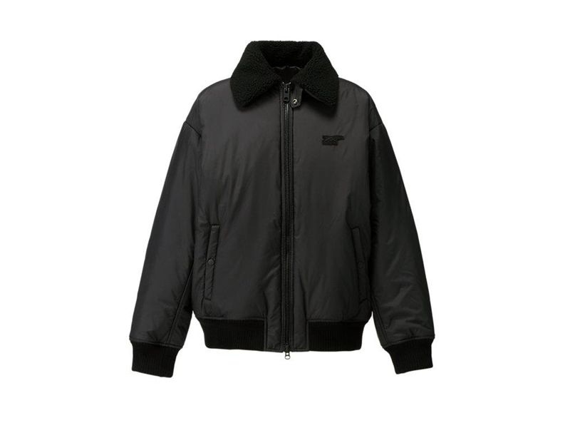 Men\'s Onitsuka Tiger Blouson Jackets Black | 6924-RJWOT