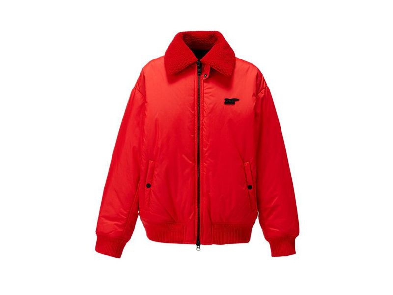 Men\'s Onitsuka Tiger Blouson Jackets Red | 2615-NPGSC