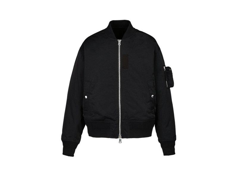 Men\'s Onitsuka Tiger Bomber Jackets Black | 5374-LUZFP