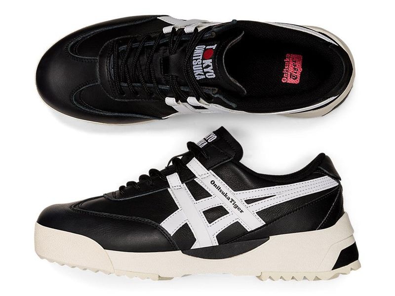 Men's Onitsuka Tiger Delegation Ex Sneakers Black | 9803-MNXPQ