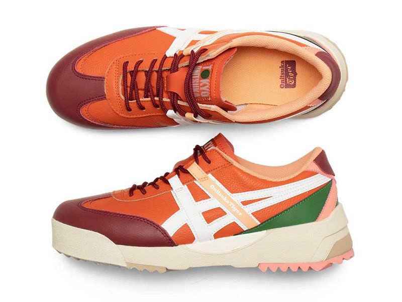 Men's Onitsuka Tiger Delegation Ex Sneakers Orange | 7453-OUAXK