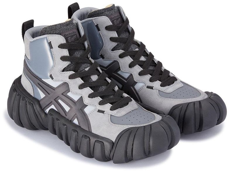 Men's Onitsuka Tiger Dentigre Ll Boots Grey | 0957-RCHPM